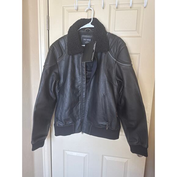 Harley Davidson Accolade Jacket Cowhide Leather Biker Jacket Mens NWT